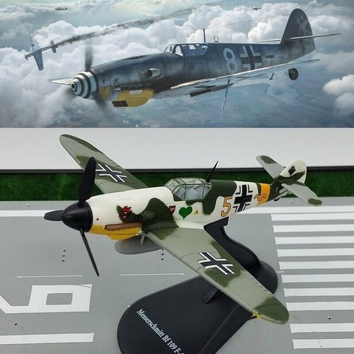 Avión de combate Messerschmitt Bf-109 modelo militar fundido a presión de... - Imagen 3 de 13