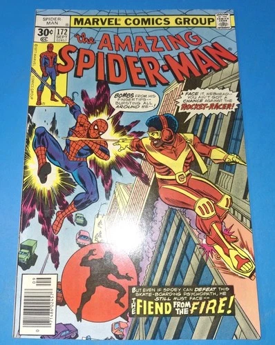 Amazing Spider-Man #172 VF - 1st Rocket Racer - High Gloss - Key Bronze Age 🔑
