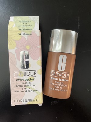 Clinique Even Better Makeup SPF 15 Broad Spectrum CN 116 Spice NIB