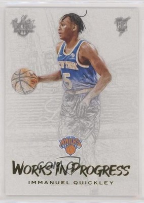 2020-21 Panini Court Kings Works in Progress Immanuel Quickley #23 Rookie RC fm0