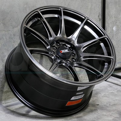 18x8.75 Chromium Black Wheels XXR 527 5x100/5x114.3 35 (Set of 4)  73.1