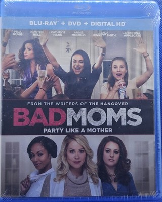 Bad Moms Blu-ray DVD Pinkett Smith, Jada, Hernandez, Jay, Hahn