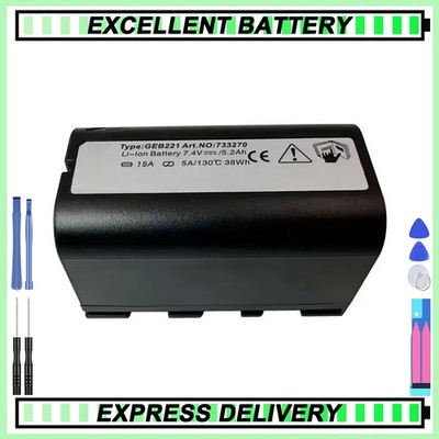 Battery for LEICA GEB221 GEB222 TS02 TS06 TS09 TS11 TS12 TS15 TC1200