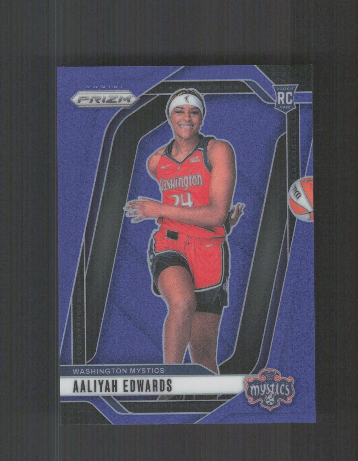 2024 Panini Prizm WNBA #142 Aaliyah Edwards Blue Prizms #/199