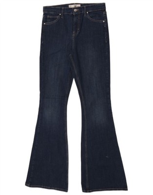 TOPSHOP Damen Jamie Schlagjeans W30 L32 blau Baumwolle DN13