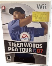 Nintendo Wii Tiger Woods PGA Tour 07 Golf Game 2007 TESTED Complete With Manual