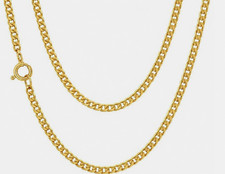 9 ct Gold Curb Chain Necklace 2.5mm - 16 18 20 22 24 inch