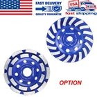 WORKPRO 4.5 Inch Diamond Cup Wheel Concrete Grinding Disc Turbo Grinding Wheel