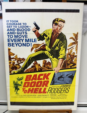 Póster de la película Org Back Door to Hell 1sh 1964 Jimmie Rodgers & Jack Nicholson