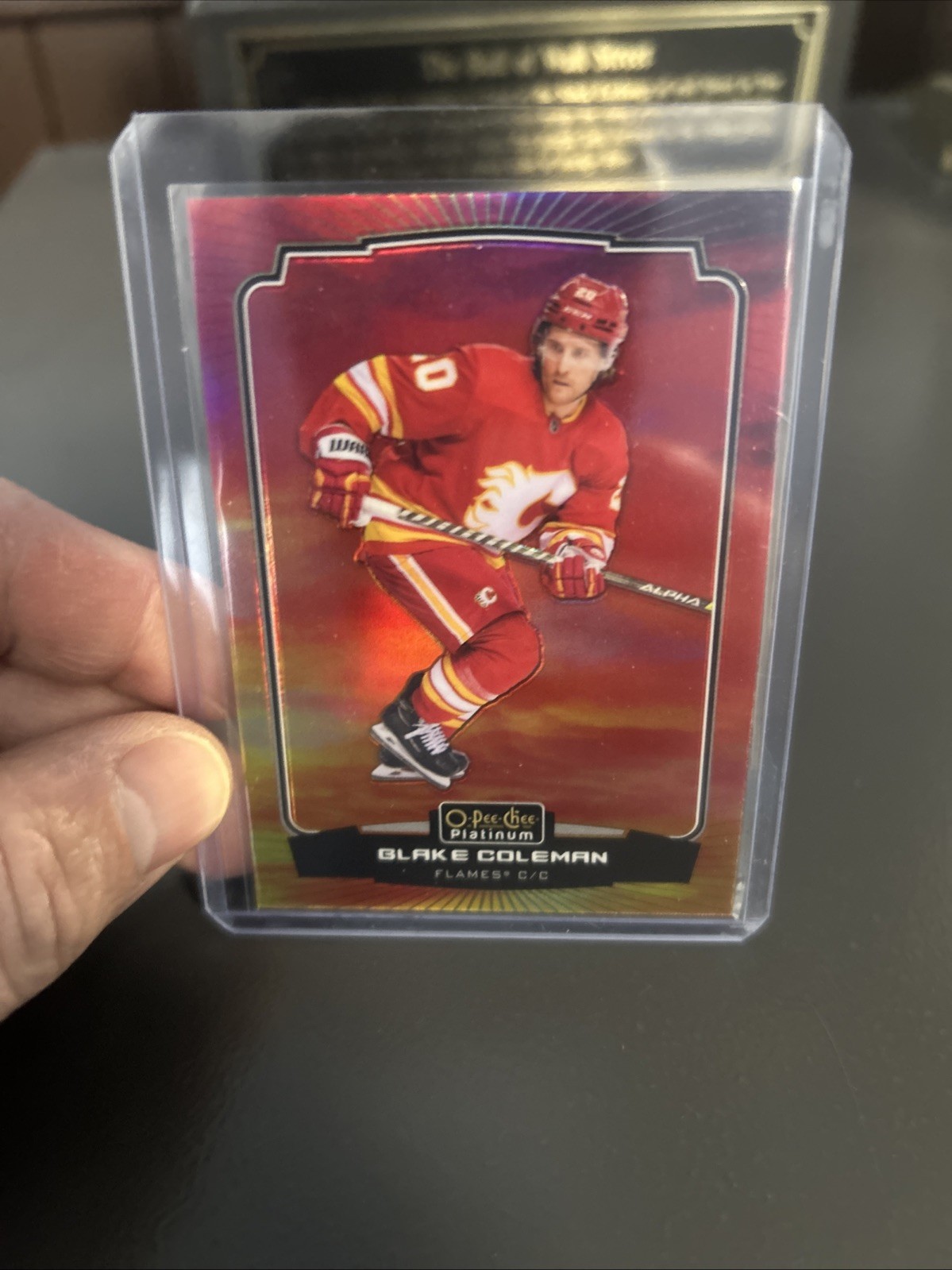2022-23 OPC Platinum Sunset Parallel Blake Coleman 124 Calgary Flames