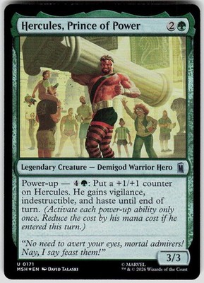 Hercules Prince of Power Foil 171 Marvel Super Heroes Magic the Gathering