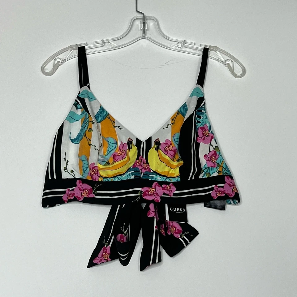 Bralette Guess Emmeline Estampado Corbata Floral Plátano Mujer Grande Foto 2 de 4