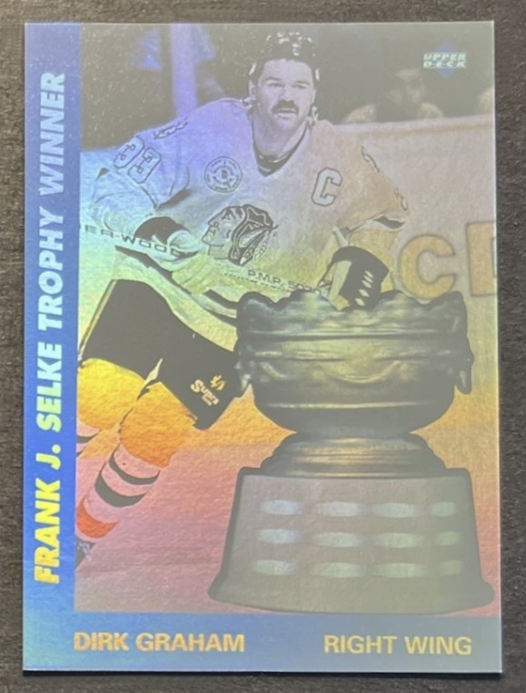 1991-92 Upper Deck Award Winner Hologram #AW8 Dirk Graham Chicago Blackhawks