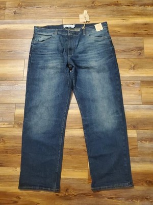 NEW True Craft Men s Blue Jeans Size 38x30 Relaxed Stretch Denim NWT