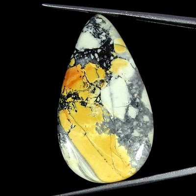 35,20 Ct Natürlicher Maligano Jasper Tropfen Cabochon Lose Edelstein
