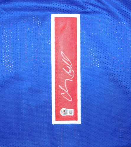 CHAUNCEY BILLUPS SIGNED AUTOGRAPHED DETROIT PISTONS CUSTOM JERSEY BECKETT COA - Picture 2 of 3