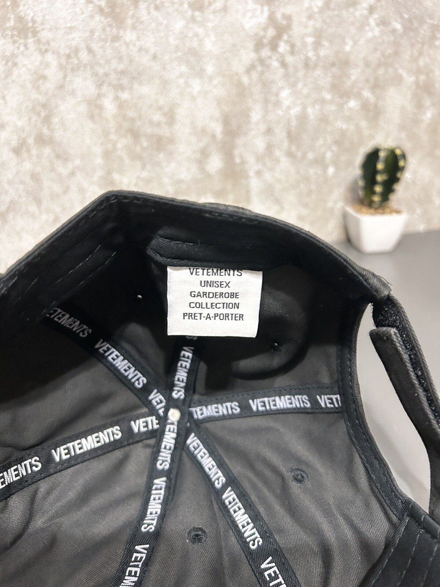 Vetements I Got Lucky Baseball Cap Black 2k | eBay