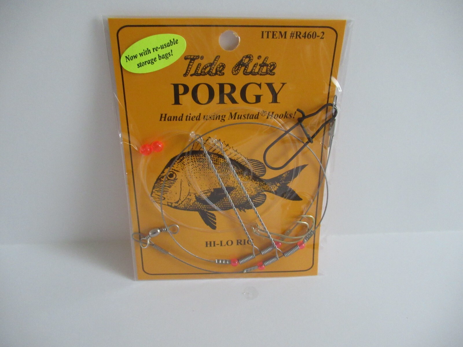 Scup Rigs PORGY SCUP BREAM RIGS 2 DROP BEADED HI-LO TIDE RITE RIG SALTWATER ...