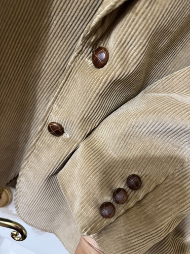 Vtg 70's Wentworth Sport Coat Tan CORDUROY Jacket Gentlemans HUNTING Blazer 42R - Picture 2 of 7