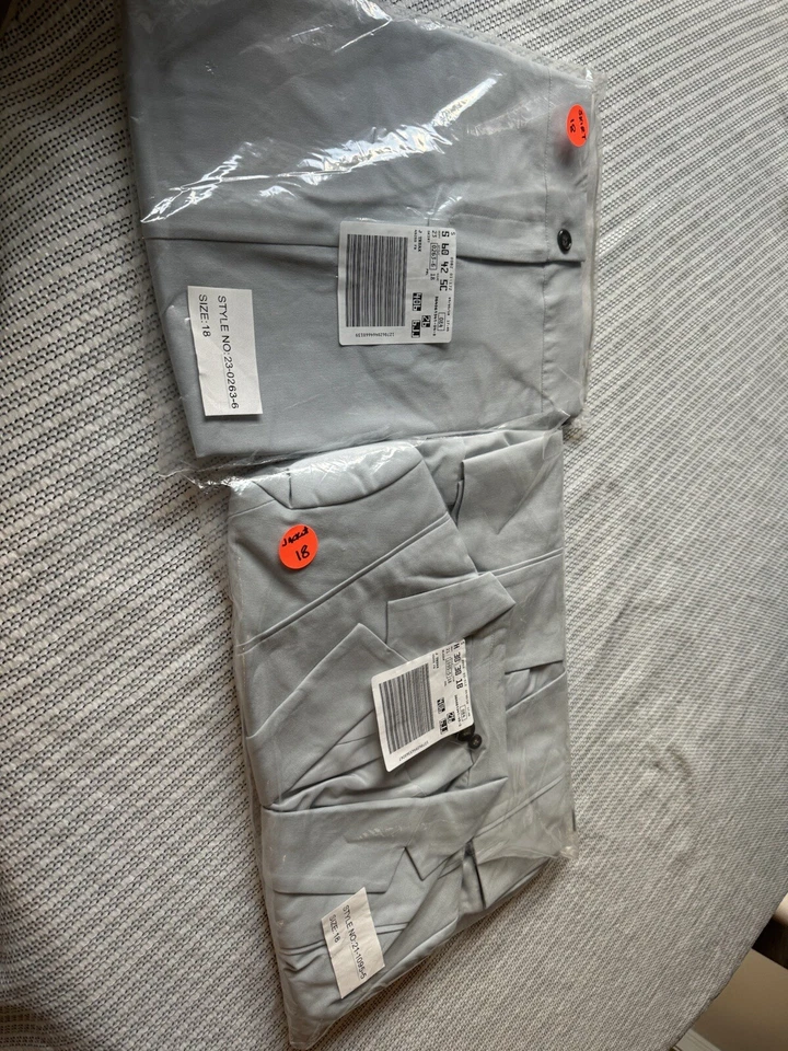 Nuevo con etiquetas Traje de crepé elástico Jessica London para mujer talla 18 de un solo pecho Foto 2 de 4