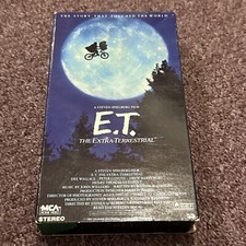 E.T. The Extra Terrestrial VHS 1982 Rare Green and Black Tape Spielberg