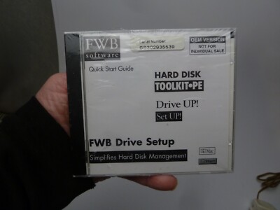 FWB Hard Disk Toolkit PE Drive Up! Aufbau! PC&Mac Vintage