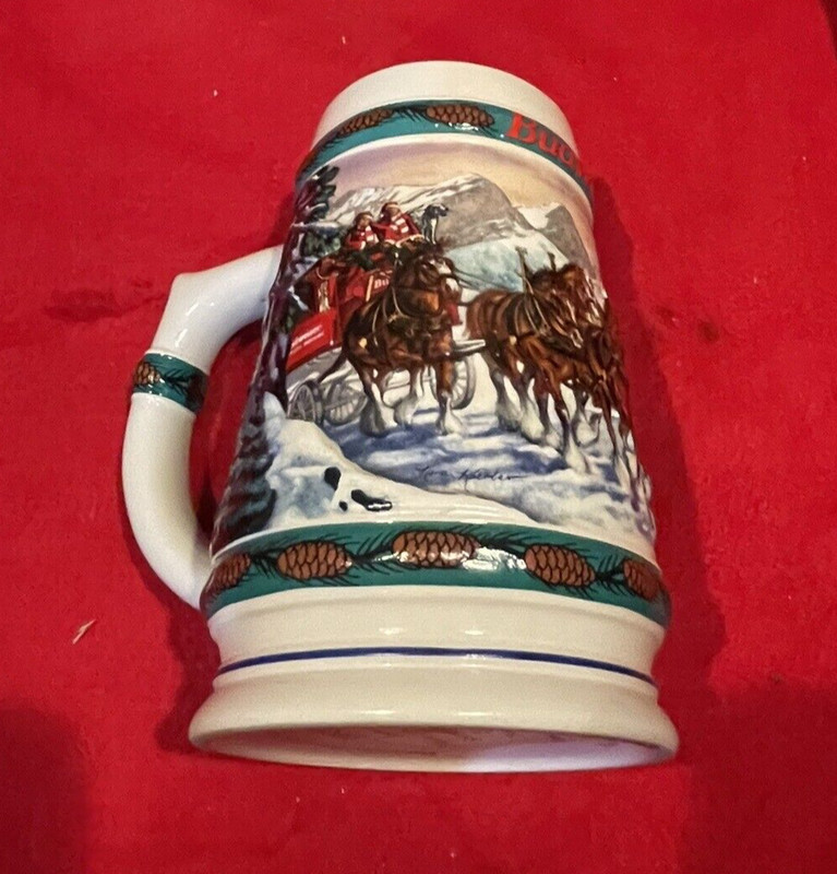 1993 Budweiser Holiday Stein Collection--NEW--Nora Koerber-the Artist--flawless