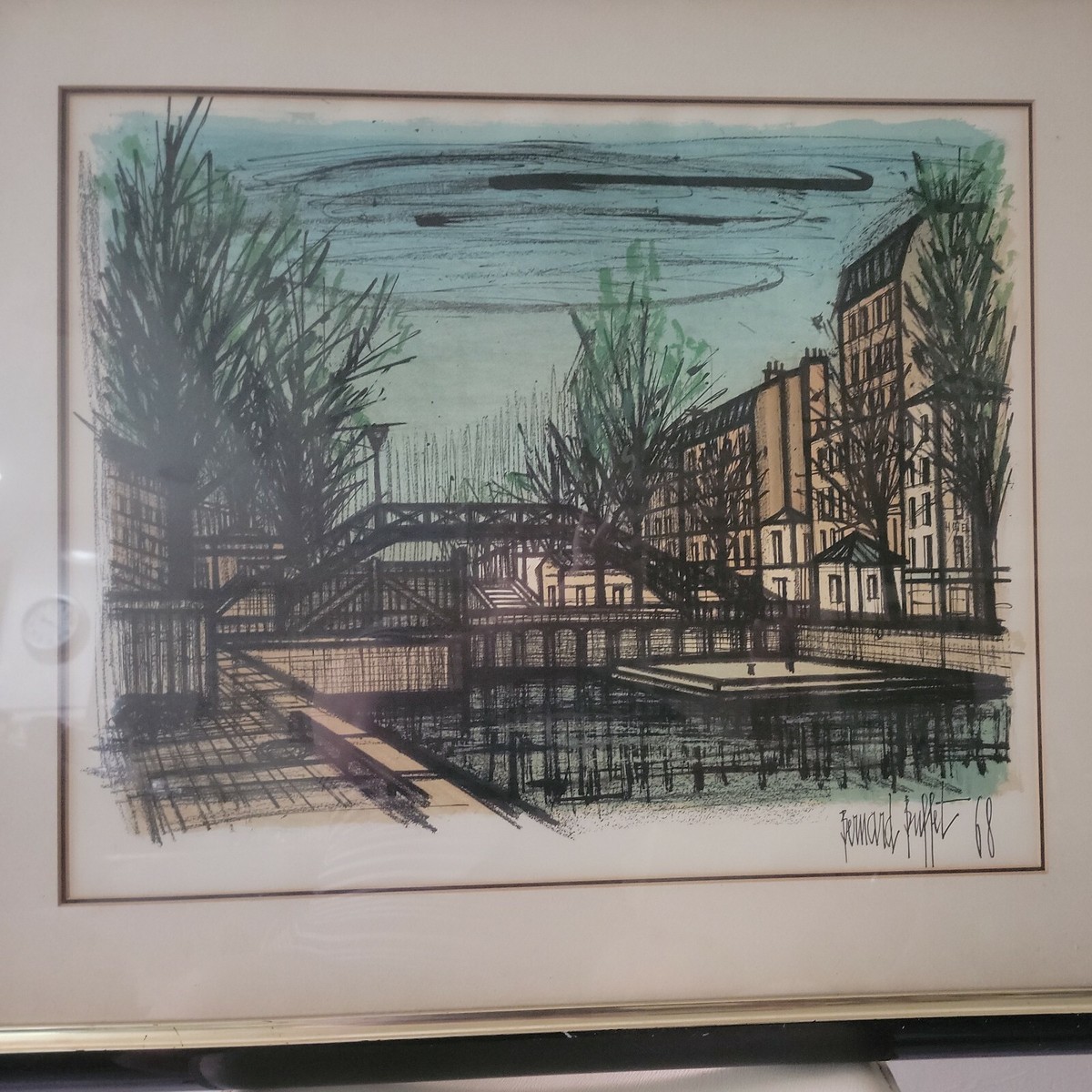 Bernard Buffet、リトグラフ　The road 1967 Bernard Buffet Lithograph 32 