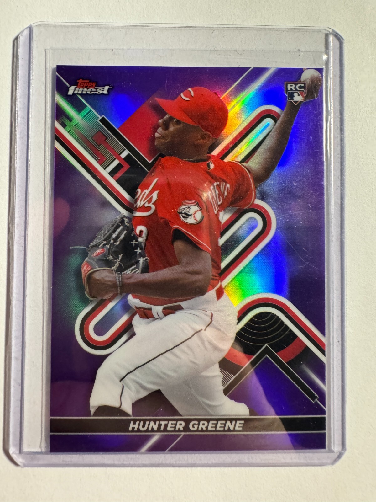 K167,332 - 2022 Finest Purple Refractors #69 Hunter Greene #/250
