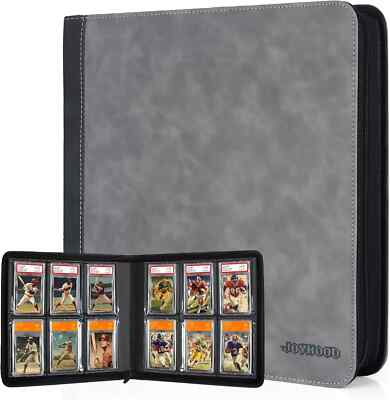 best graded card binder Graded Card Binder for 60 PSA Slabs - 6-Slot Card Storage Booklet for  CGC/PCG