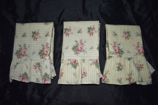 Vintage RALPH LAUREN Sophie Brooke Ruffled Standard Pillowcases Lot of 3 USED