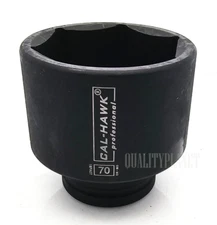 CALHAWK 3/4" Drive x 70mm (2-3/4)  IMPACT SOCKET 6 POINT CR-MO