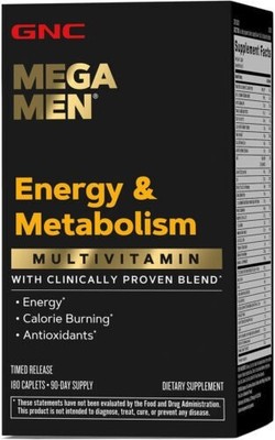 GNC Mega Men Sport Multivitamin  180-tablets  with free shipping  [EXP-2027]