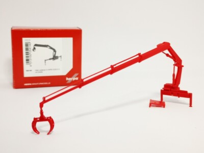 054140 Hiab Ladekran X-HIPRO 232 E-3 mit Greifer, rot Herpa Restbestand 1:87