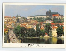 Postcard Charles Bridge & Prague Castle Czech Republic