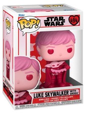 Funko POP #494 Star Wars Valentine's Day Luke and Grogu Figure New and In Stock