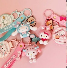 3D Costume Keychain 2"H Sanrio Characters Friends Bag Charm Kawaii Gift