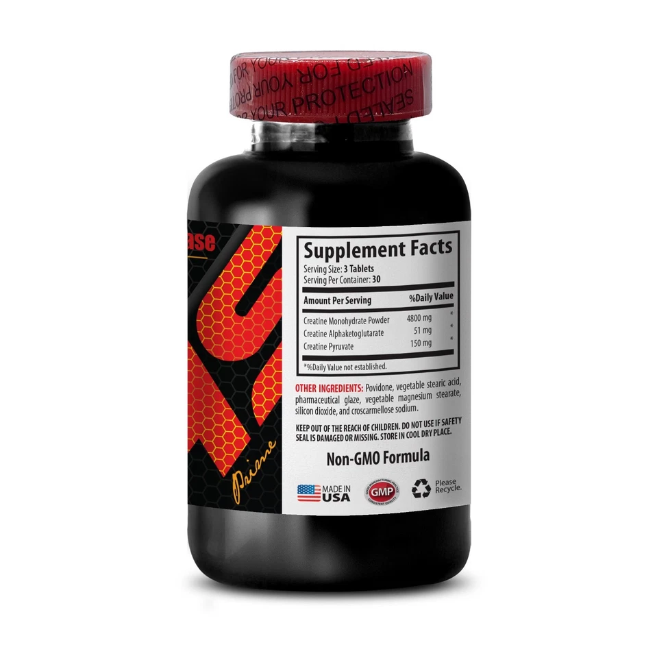 creatine pills - CREATINE 3X - pre workout powder - 2 Bottles 180 Tablets - Image 4 of 4