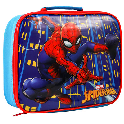 Spiderman rechteckige isolierte Brotdose Tasche für Jungen und Mädchen, BPA-frei