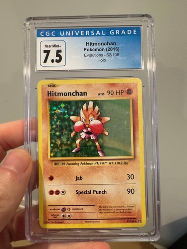 Hitmonchan graded CGC 7.5 for sale on eBay