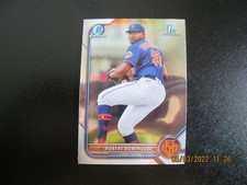  ROBERT DOMINGUEZ  METS 2022 BOWMAM CHROME 1ST BOWMAN CARD #BCP-51