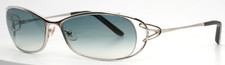 FRED LUNETTES Volute 112 Silver Womens Wrap Semi Rimless Sunglasses 53-14-130