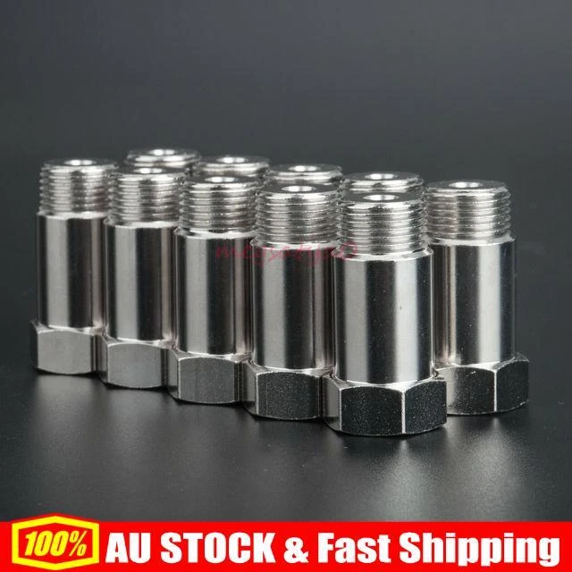 10x 45MM O2 02 OXYGEN SENSOR EXTENDER M18 x 1.5 CEL FIX EXTENSION SPACER ADAPTER
