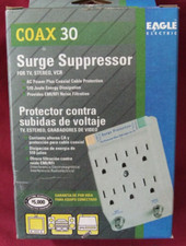 COOPER 1161CG COAX 30 SURGE SUPPRESSOR TV STEREO VCR 510 JOULE
