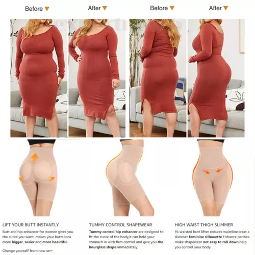 FAKE ASS Butt and Hip Enhancer Booty 4 Pads Underwear Pants Women Body Shaper US - Picture 9 of 35