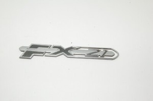 Authentic Skeeter Emblem FX21 Black & Silver USED FACTORY DECAL