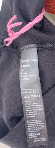 THINX (BTWN) Tidal Wave Black Super Absorbency Period Shorty Panties Size 11-12Y - Picture 7 of 10