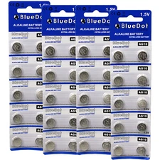 40 pcs ~ AG10 button cell alkaline batteries coin watch calculator battery size