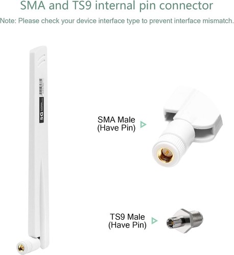 5G LTE Antenne 4G LTE Signal Gain Antenne 18DBI Signalverstärker SMA / TS9 Steck - Bild 3 von 7