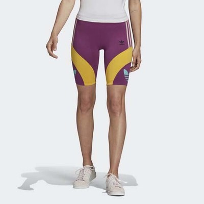 purple cycling shorts